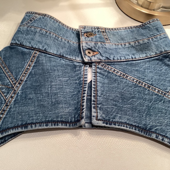 loewe obi denim corset belt